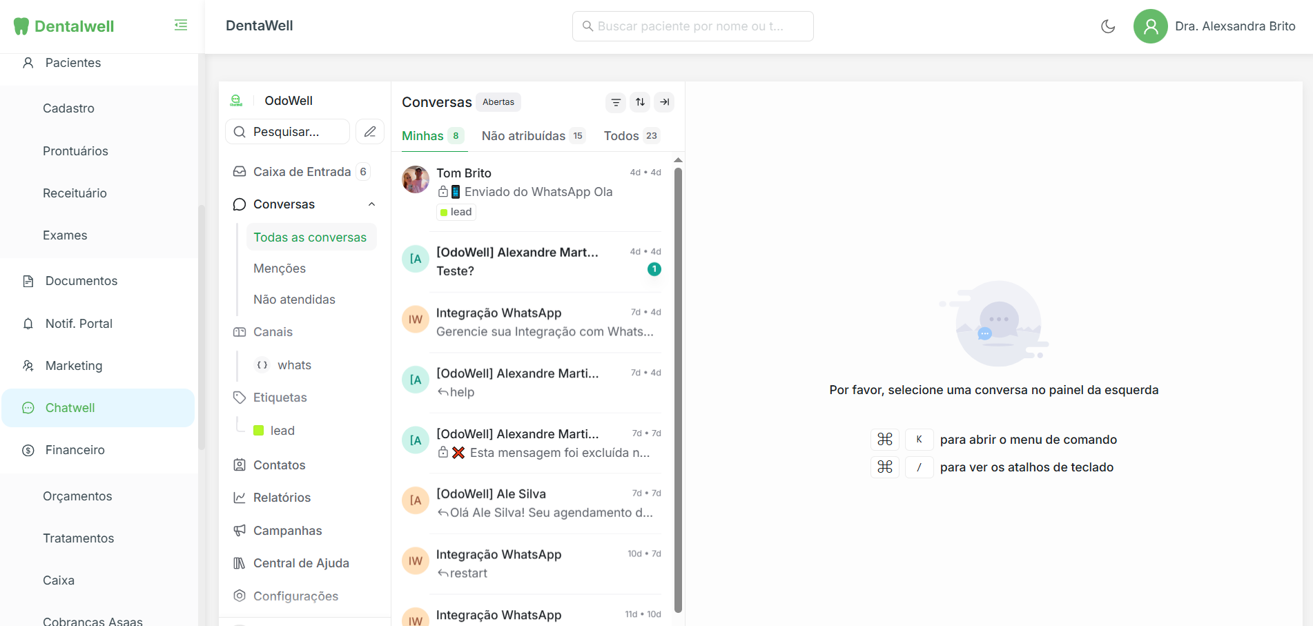 Chatwell — atendimento via WhatsApp
